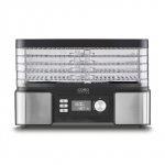 Caso Food Dehydrator DH 450 Power 370-450 W, Number of trays 5, Temperature control, Integrated timer, Juodas/Stainless (Pažeista pakuotė)