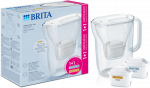 Vandens filtravimo ąsotis BRITA Style Essential 2.4L, baltas su 2x MAXTRA PRO filtrais