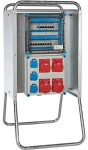 Titech Electric 63A skaitiklio skydelis su stovu. Lizdai: 3 x DK 230V/13A, 2 x CEE 400V/16A, 2 x CEE 400V/32A