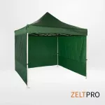Prekybinės palapinės stogas ir sienos (4 vnt.) komplektas 3x3 Žalia Zeltpro PROFRAME