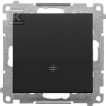 Kontakt Simon LED kryžminis JUNGTIS P. MAT Juodas SIMO
