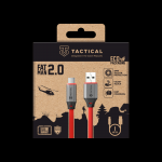 Tactical Fat Man 2.0 kabelis USB-A/USB-C 1m raudonos spalvos
