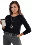 Moteri&scaron;ka juoda palaidinė su pakabuku Minimoda