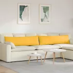 Sofa Pagalvės 2 pcs &Scaron;viesi geltona 145 x 40 cm
