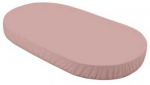Waldin ekologi&scaron;kos medvilnės paklodės 73x124 Oval lovytėms Rose