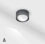 10W LED lubinis &scaron;viestuvas BUBBLE, grafito sp., 3000K, IP65