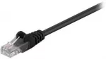 Goobay Kabelis krosinis patchcord U/UTP kat.5e CCA juodas 3m 68649