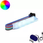 LED juosta 12 vnt. Juoda ir daugiaspalvė Varis ir plastikas