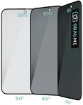OBAL:ME Privacy 5D grūdintas stiklas telefonui iPhone 15 Pro, juodas (privatumo efektas)