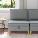 Sofa su saugojimu Audinys