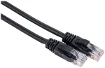 LinkIT Pločiasis laidas U/UTP Cat6 juodas 1 m AWG 24/7, LSZH
