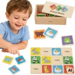 Viga Toys Viga Wooden Memory Game Memo Animals Educational Children 3+