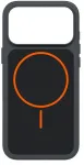 SBS D3O Core dėklas iPhone 18 Pro / 17 Pro, suderinamas su MagSafe - Juodas & Oranžinis