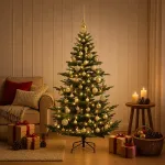 Dirbtinė kalėdinė eglutė su rutuliuku 120 cm 150 LED