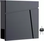 Wiltec pa&scaron;to dėžutė V23 i&scaron; cinkuoto plieno su užraktu, 37 x 10,2 x 37 cm, 60537