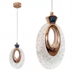 Lubinis &scaron;viestuvas Toolight Kri&scaron;tolinis Pakabinamas &Scaron;viestuvas Lhj109-1cp Light Rose Gold