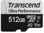 SD Micro SD atminties kortelė 512GB Transcend SDXC USD340S su adapteriu