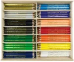 Spalvoti pie&scaron;tukai, Eberhard Faber, trikampiai, įvairių spalvų, rinkinys i&scaron; 114 vnt.