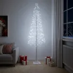 Žvaigždinė Kalėdų eglutė Balta 25 x 25 x 210 cm Plastmasė