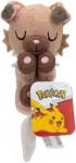 Jazwares Pok&eacute;mon Pokemon pliu&scaron;inis žaislas 12 cm miegantis Rockruff &ndash; rudas/baltas &ndash; oficialus kim&scaron;tinis žaislas vaikams nuo 2 metų