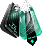 Esr grūdintas stiklas, skirtas iphone 16/iphone 15 [greitas montavimas per 3 sekundes] hd skaidrus grūdintas stiklas su automatiniu dulkių pa&scaron;alinimo įrankiu, skirtas iphone 16/15, suderinamas su dėklu, 3 vnt.