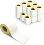 M Mu lipnios etiketės, 40 x 30 mm, 5 ritinių pakuotė po 1000 etikečių ritinyje = 5000 etikečių, suderinamos su etikečių spausdintuvais, dhl-ups-dpd, adresų etiketės, lipnios, 4 x 3 cm