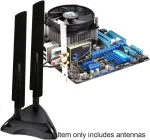 &Scaron;akotuvas Wifi 6e 5.8ghz 2.4ghz 5ghz Rp-sma antena su magnetiniu pagrindu