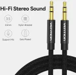 Vention Aux laidas 3.5mm audio laidas - moteri&scaron;kas audio lizdo laidas ausinėms, suderinamas su Galaxy S10, Hifi sistema, garsiakalbiu, soundbar, Tv Echo, namų automobilių radijo imtuvais, i&scaron;maniaisiais telefonais, Mp3 grotuvais