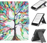 Hoyixi universalus dėklas, skirtas 6,8 colio, 7 colių Kindle elektroninių knygų skaityklėms, suderinamas su Paperwhite 2024-2019/kobo Clara Hd/kobo Clara 2e odinis stovas, apsauginis dėklas, skirtas 6-6,8 colio Pocketbook/tolino/sony