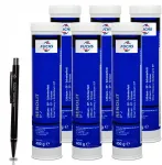 6 x Fuchs Renolit Ep 2 - ličio tepalas - Nlgi 2 - tūbelėje - 400g