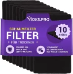 Vioks.pro 10x džiovyklės filtras 240 x 155 mm, skirtas Beko 2964840200, Beko džiovyklės filtras, Beko &scaron;ilumos siurblio džiovyklės filtras, Beko Dh8534gx0 filtras