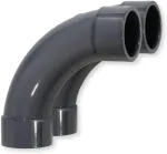 Ventiliatorius Paradies Pool Pvc alkūnė 90&deg; skersmuo 50 mm su klijavimo movomis, Pvc-u movos vamzdžio jungtis vamzdžio žarnos klijavimo jungtis klijavimui, kokybė i&scaron; europo, kiekis: 2 vienetai