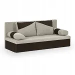 Fotelis Trivietė sofa-lova su miego funkcija, bonell spyruoklės - Polo smėlio/ruda