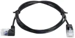 Xiwai Cat6a Ethernet Kabelis, 2m, Kairysis Kampas Rj45