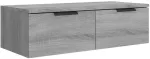 Sieninė spintelė, pilka ąžuolo, 68x30x20cm, apdirbta mediena