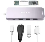 Minix NEO-S2GR USB-C mini jungties adapteris su 240 GB kietuoju disku (SSD), HDMI, USB Type-C, 2 x USB3.0
