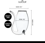 Barcraft portveino taurės su &scaron;iaudeliu, 90 ml - skaidrios (4 vnt. rinkinys)