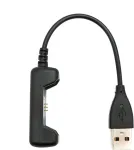 System-s usb 2.0 kabelis 10 cm įkrovimo kabelis, skirtas fitbit flex 2 i&scaron;maniajam laikrodžiui, juodas