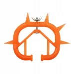 KING Ver&scaron;elių atjunkymo žiedas į nosį, gyvulių atjunkiklis, 9.2cmx7.5cm oranžinis