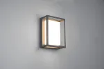 Trio Leuchten Witham 277860142 Led lauko sieninis &scaron;viestuvas, metalas, antracito spalvos, plastikas, baltas, su 14 W Led, reguliuojama &scaron;viesos spalva
