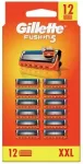 Gillette Fusion5 (power) keičiami skutimosi galvutės, originalios, supakuotos