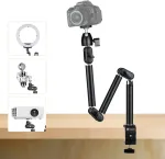Tarion trikojis kameros stalui, trikojo spaustukas su 3/8 colio sriegiu ir į 1/4 colio varžtų adapteriu, skirtas dslr kameroms, žiedinei lempai, projektoriui (m)