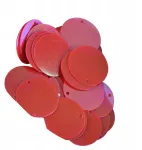 85x 20mm plok&scaron;čios apvalios birios blizgučiai Diy plaukų segtukai dekoratyviniai raudoni lopai