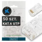 50x Rj45 8p8c utp cat.6 universalūs ki&scaron;tukai Digitus