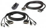 Przełącznik Aten ATEN 2L-7D02UDX3 KVM kabelių rinkinys, USB DVI-D Dual-Link Dual Ekranas Secure KVM, 1,8 m