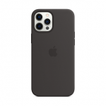 Apple iPhone 12 Pro Max silikoninis dėklas su MagSafe &ndash; juodas