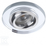 Įleidžiamas &scaron;viestuvas KANLUX MORTA CT-DTO50-SR, 12 V, 35 W, GU5.3, apvalios f., sidabro sp.