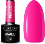 Activeshop Rožinė Ilgalaikis hibridinis nagų lakas Claresa, Rožinė 532, 5 g