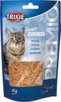Trixie A delikatesas PREMIO Freeze džiovintų krevečių, krevečių, 25 g