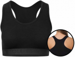 Medvilninė sportinė liemenėlė moterims Stark Soul Tender Cotton 5123, juoda